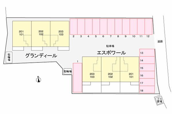 エスポワールの物件外観写真